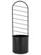 bloempot Ø 13 met groeirek 43 cm - zwart - 13392077 - HEMA