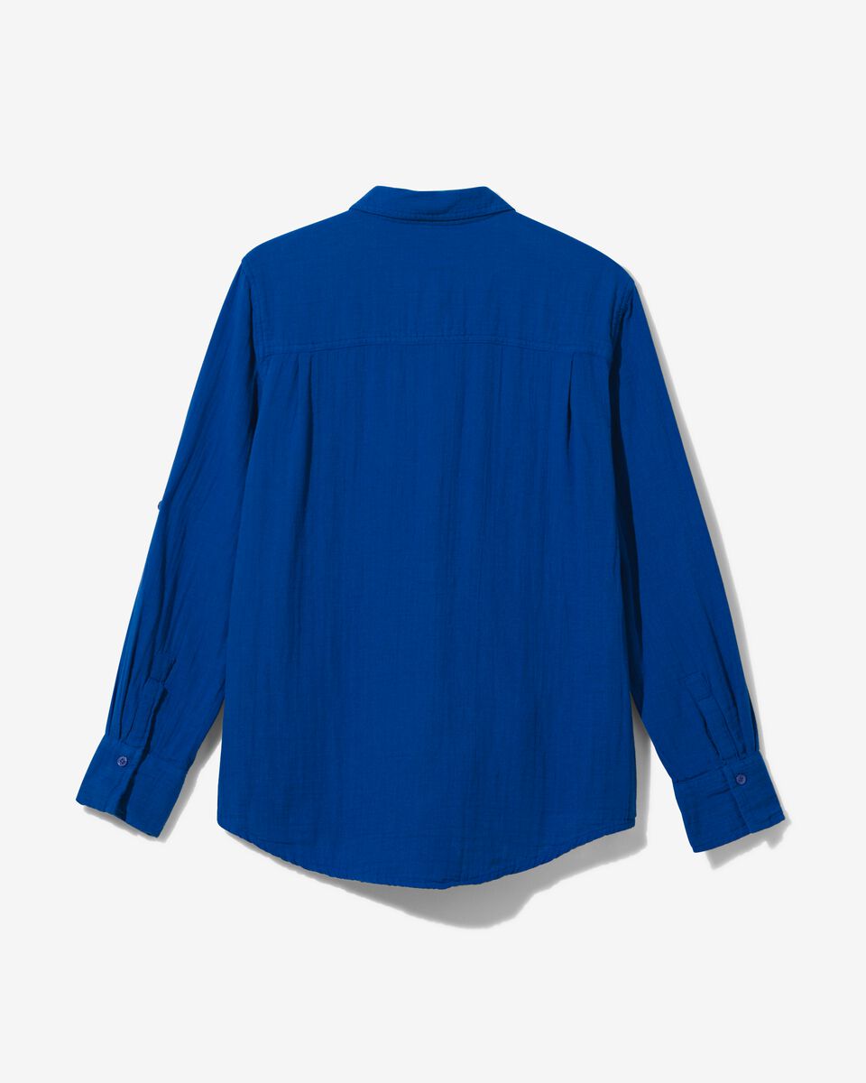 Port Plateau Staan voor dames blouse Jaimy blauw - HEMA
