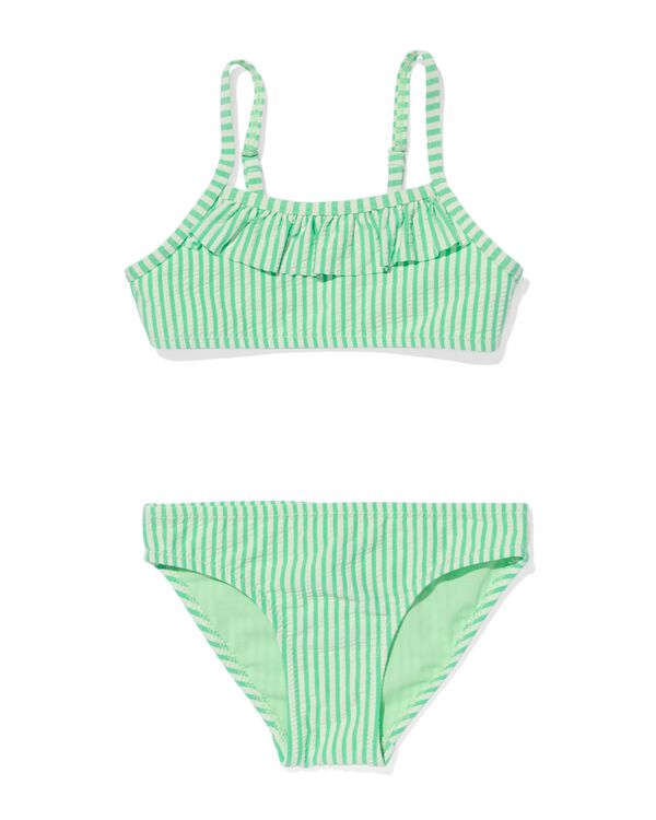 kinder bikini met strepen groen groen - 22209610GREEN - HEMA