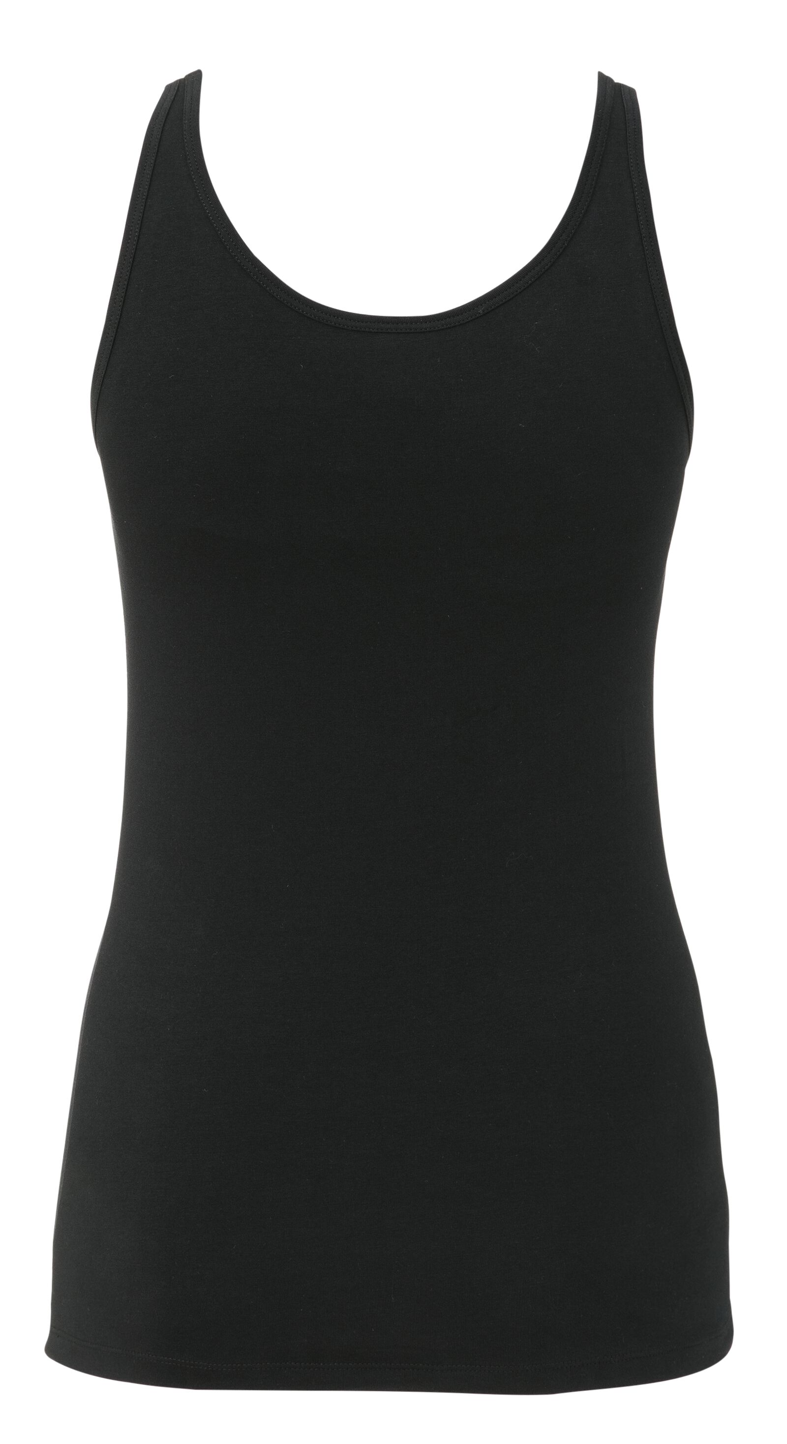 dameshemd katoen zwart L - 19681004 - HEMA