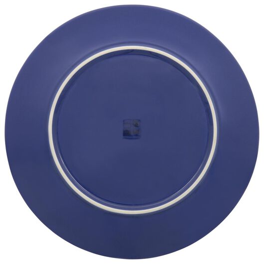 dinerbord 26cm Porto reactief glazuur wit/blauw - 9602250 - HEMA