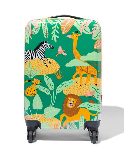 koffer met dieren 55x34x21 groen - 18640027 - HEMA