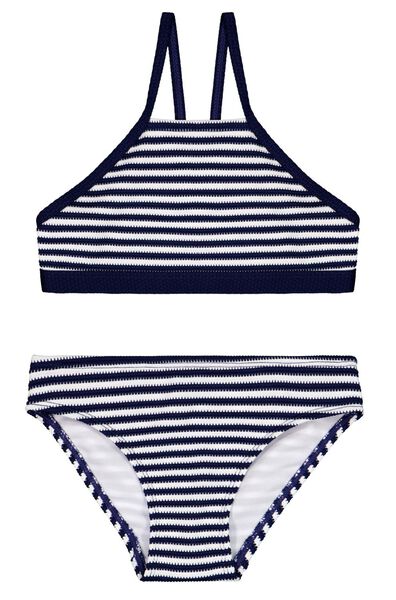 kinder bikini racerback donkerblauw donkerblauw - 1000026272 - HEMA