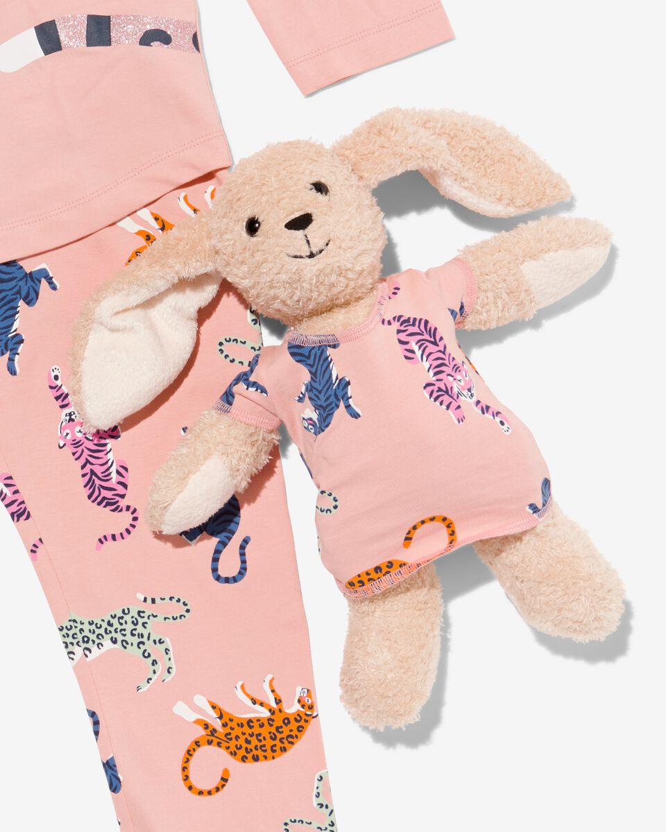 kinder pyjama luipaarden lichtroze lichtroze - 1000030165 - HEMA