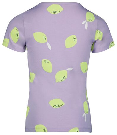 kinder t-shirt citroenen lila - 1000024062 - HEMA