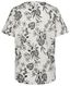 dames t-shirt Annie met bloemen linnen/katoen wit wit - 1000027863 - HEMA