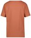 dames t-shirt Char linnen/katoen bruin bruin - 1000027995 - HEMA