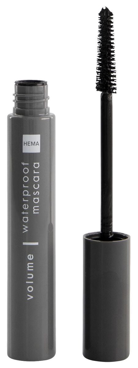 volume mascara waterproof zwart - 11210213 - HEMA
