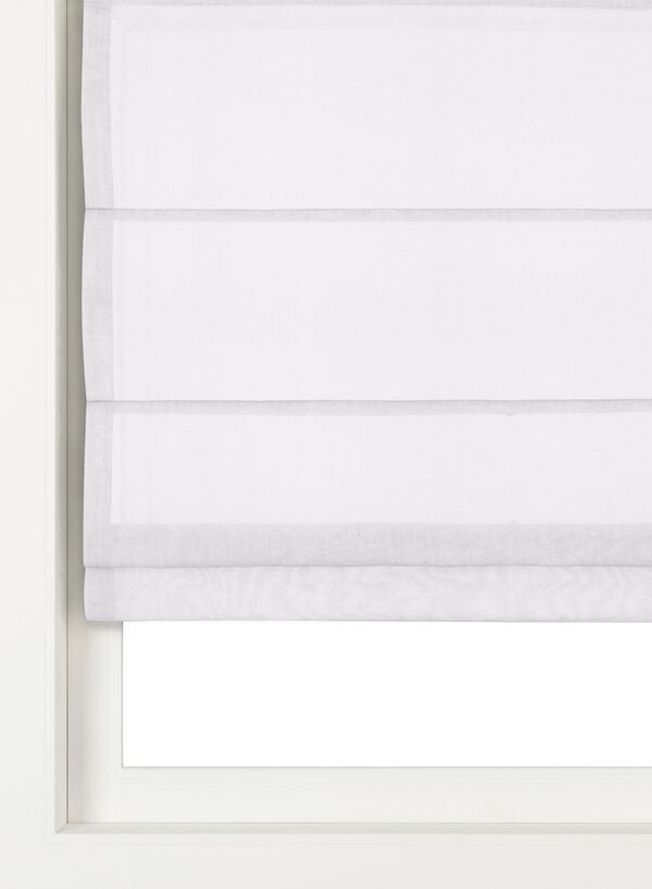 vouwgordijn voile Java wit - 46106383 - HEMA
