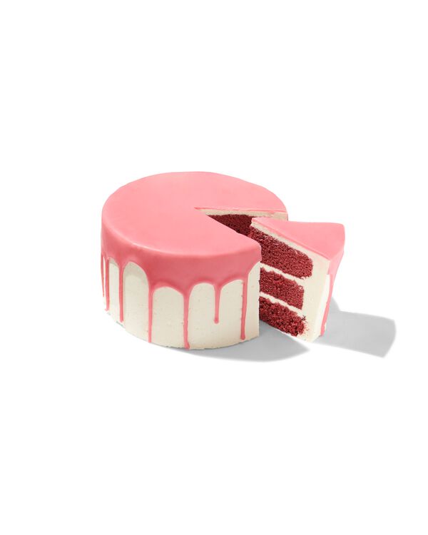 dripcake roze red velvet 8 p. - 6330036 - HEMA