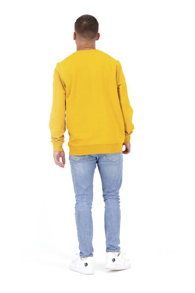 herensweater crewneck geel - 1000020878 - HEMA