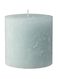 rustieke kaars - 10 x 10 cm - lichtgroen lichtgroen 10 x 10 - 13503169 - HEMA