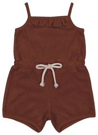 baby jumpsuit badstof kersen bruin bruin - 1000027768 - HEMA