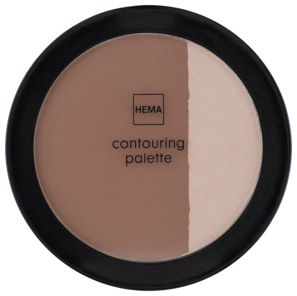 contouring palette 01 pink almond & coffee - 11290191 - HEMA