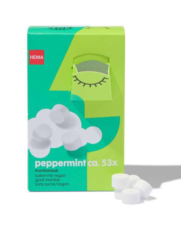suikervrije pastilles peppermint - 53 stuks - 10460015 - HEMA