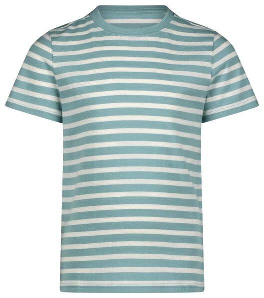 kinder t-shirt strepen zeeblauw - 1000028008 - HEMA