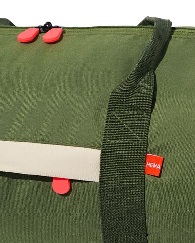 opvouwbare duffel tas rPET 38L 53x26x28 groen - 18640060 - HEMA
