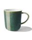 koffiemok Chicago 130 ml - reactief glazuur - groen - 9602157 - HEMA