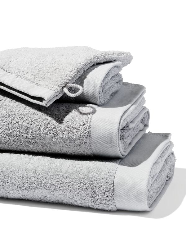 handdoeken - hotel extra zacht lichtgrijs lichtgrijs - 1000015157 - HEMA