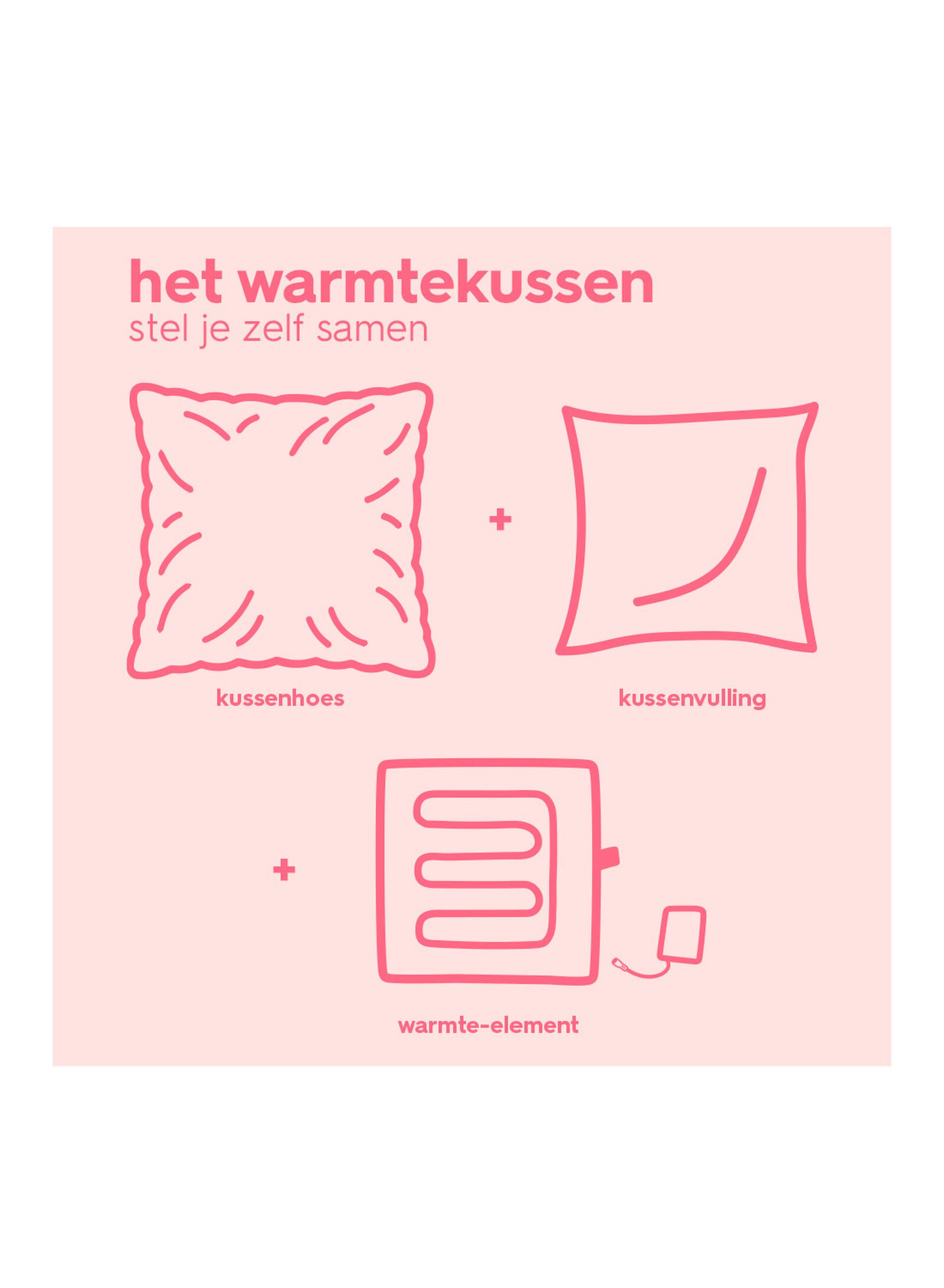 kussenhoes 50x50cm franjes roze - 7325160 - HEMA
