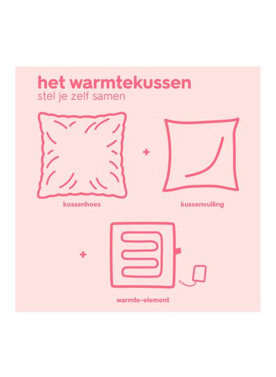 kussenhoes 50x50cm franjes roze - 7325160 - HEMA