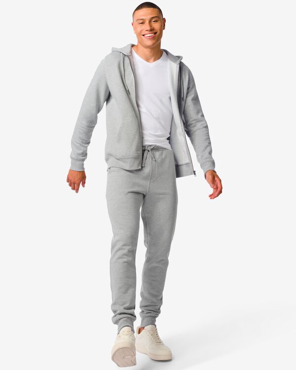 heren sweatbroek grijs grijs - 2111210GREY - HEMA