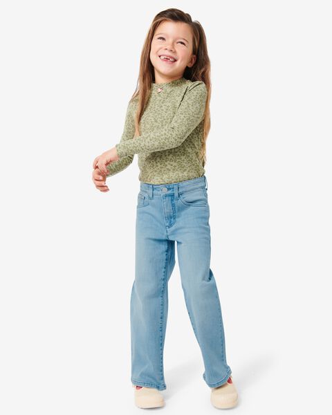 kinder jeans straight fit lichtblauw 146 - 30871580 - HEMA