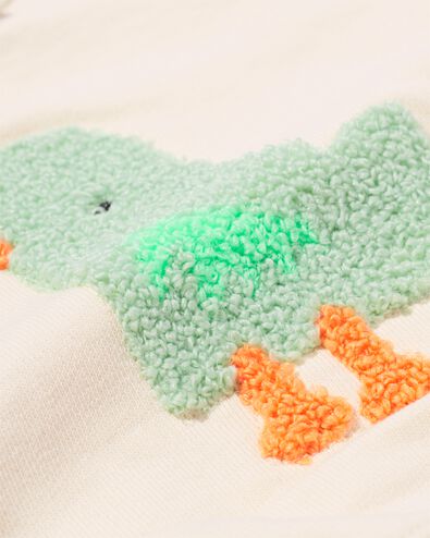 newborn sweater badstof vogels ecru ecru - 33415320ECRU - HEMA