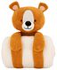 plaid 150x130 met knuffel beer - 61160039 - HEMA