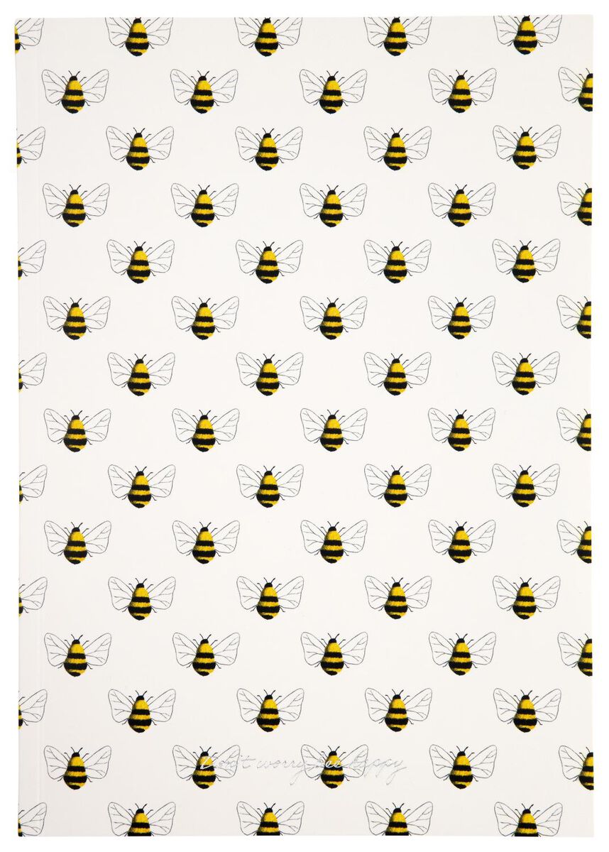 schrift 25.5x18 gelinieerd bijen - 14120170 - HEMA