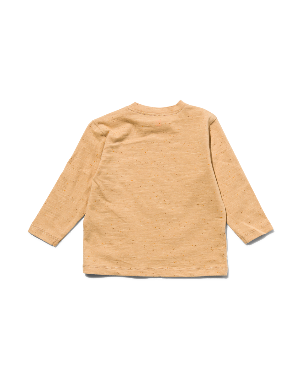 baby t-shirt met zakje bruin bruin - 1000029747 - HEMA