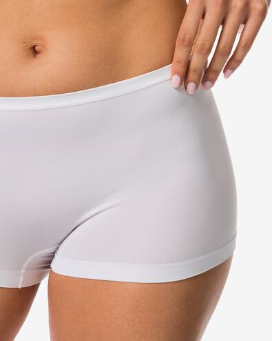 damesboxer naadloos micro wit M - 19687202 - HEMA