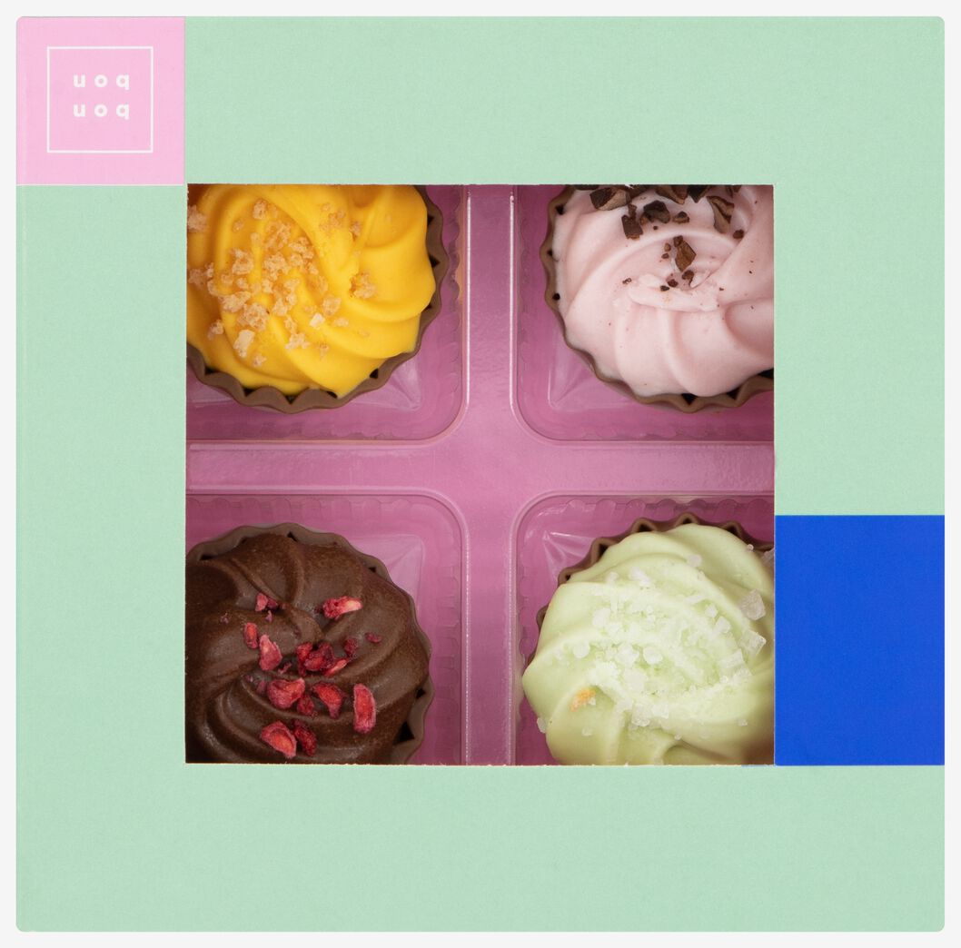 strategie wit stad bonbons cupcake - 8 stuks - HEMA