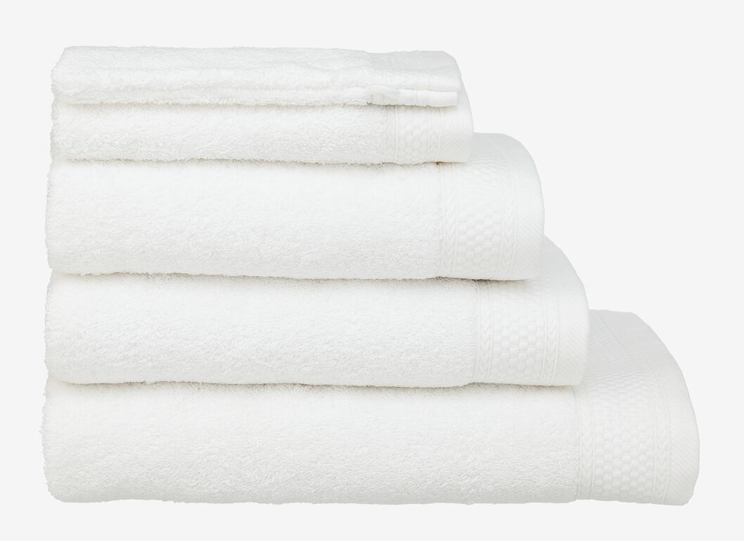 handdoeken - hotel extra zwaar wit - 1000015151 - HEMA