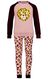 kinderpyjama fleece cheetah lichtroze 122/128 - 23064404 - HEMA