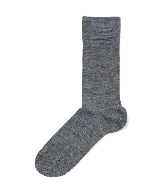 herensokken wol donkergrijs donkergrijs - 4120425DARKGREY - HEMA