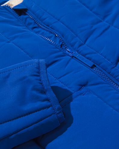 kinder gewatteerde jas doorgestikt blauw 134/140 - 30775714 - HEMA