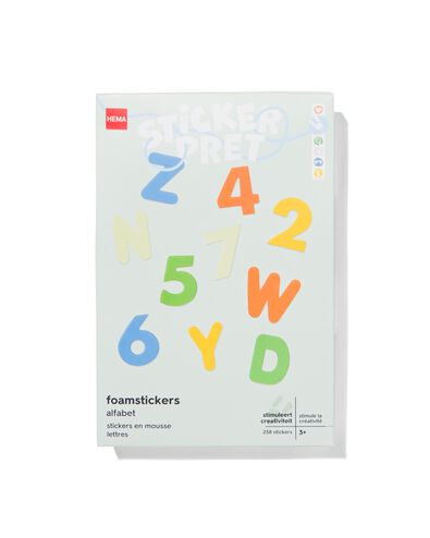 foamstickers alfabet - 258 stuks - 15970114 - HEMA