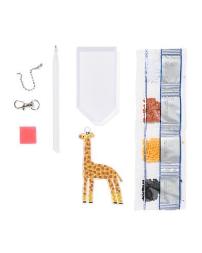 diamantcreaties sleutelhanger giraf - 15900354 - HEMA