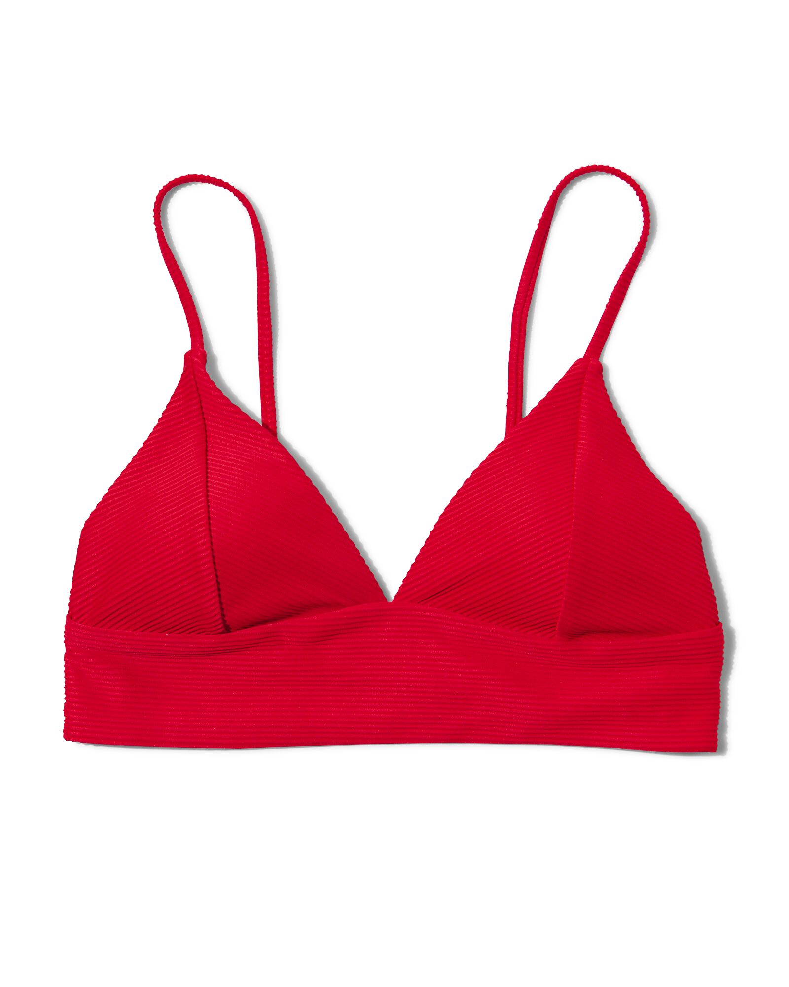 dames 3-in-1 triangel bikinitop rood - 1000031095 - HEMA