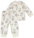 baby pyjama velvet vos wit wit - 1000028709 - HEMA