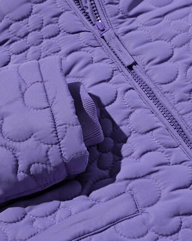 kinderjas gewatteerd bloemen paars - 30863313PURPLE - HEMA
