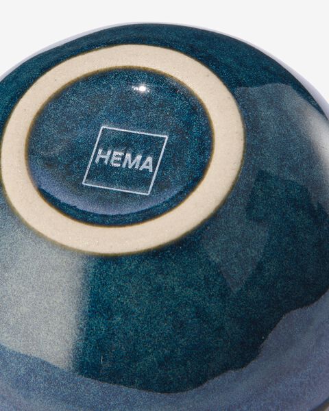 kom - 6 cm - Porto - reactief glazuur - donkerblauw - 9602221 - HEMA