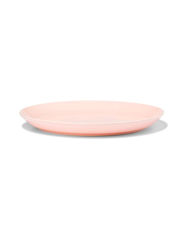 ontbijtbord Ø21cm Tafelgenoten new bone roze - 9650026 - HEMA