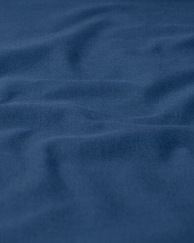 hoeslaken zacht katoen 160x200 blauw - 5190052 - HEMA