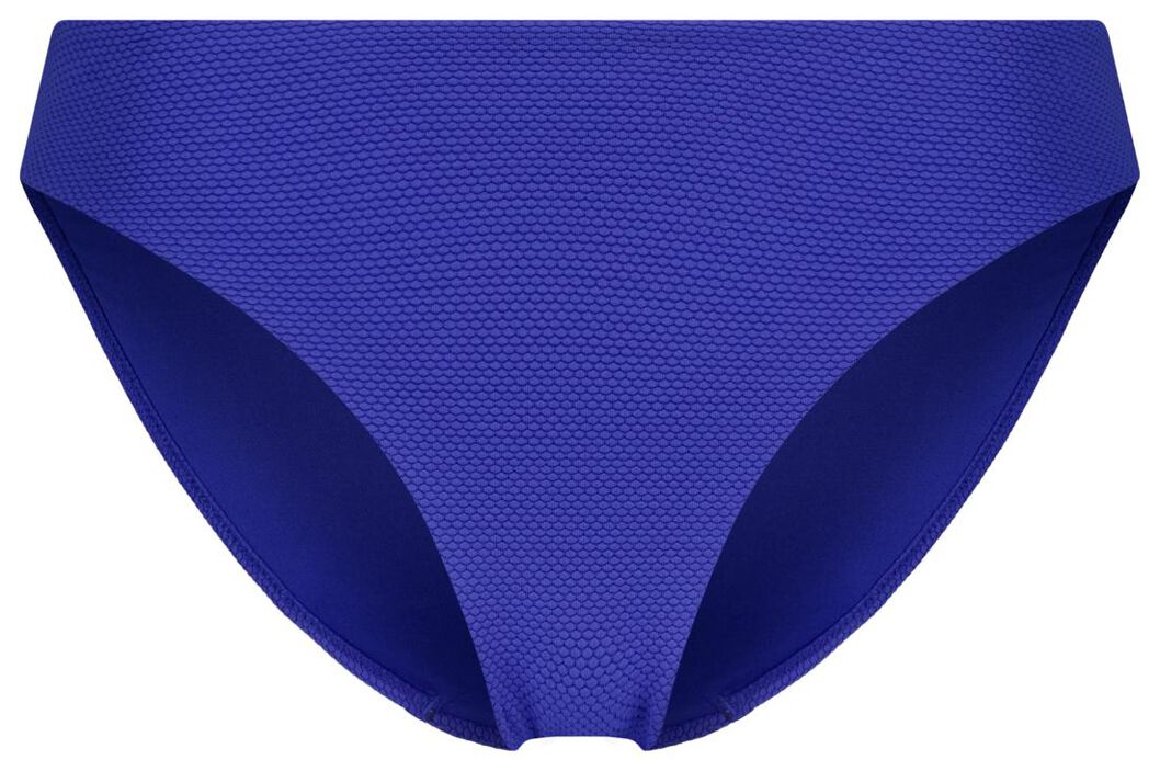 dames bikinibroekje - structuur blauw - 1000027841 - HEMA
