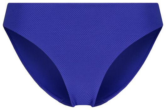 dames bikinibroekje - structuur blauw - 1000027841 - HEMA