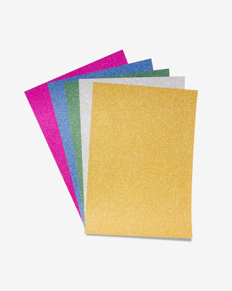 glitterpapier A4 - 20 stuks - 15910058 - HEMA