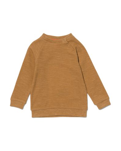 baby sweater wafel bruin - 1000029738 - HEMA