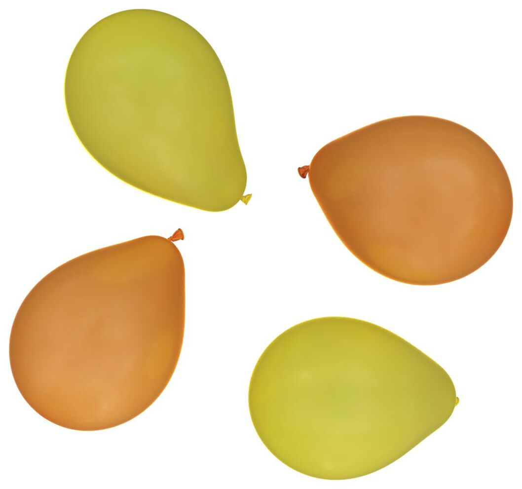 ballonnen 23cm oranje/geel - 20 stuks - 14200529 - HEMA